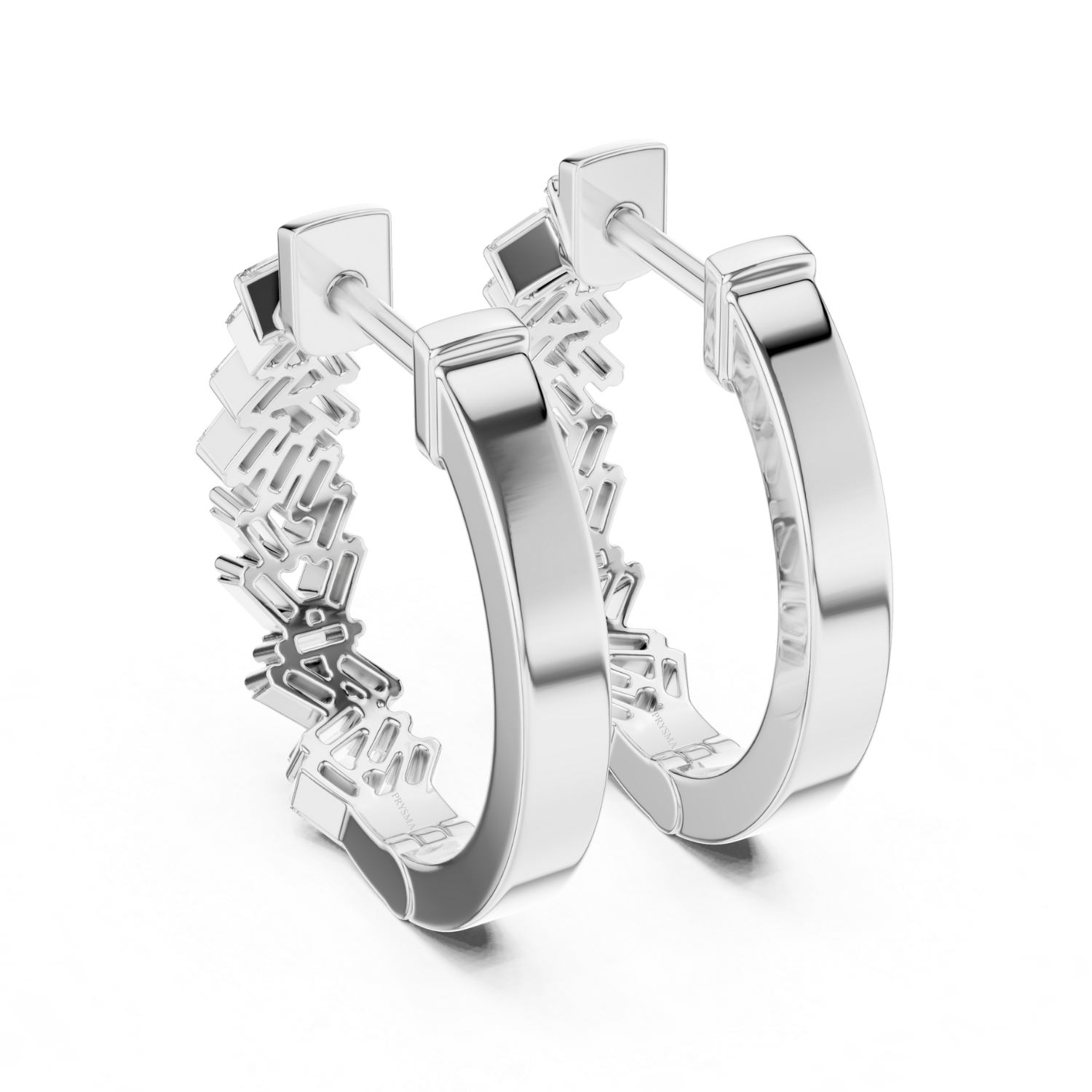 Ethereal Baguette Hoops