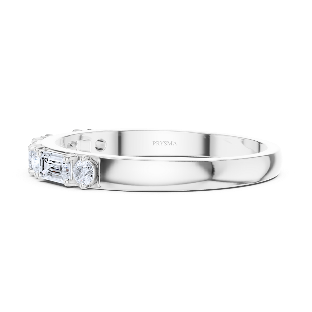 Aurora Mixed-Cut Diamond Band