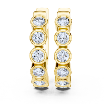 Radiance Diamond Hoop Earrings