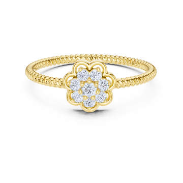 Blooming Petal Diamond Ring