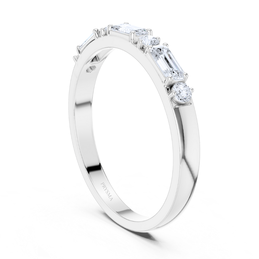 Aurora Mixed-Cut Diamond Band