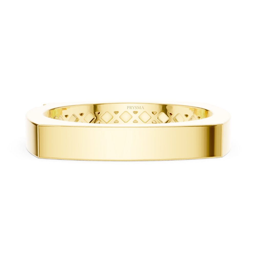 Modern Edge Solitaire Band Ring