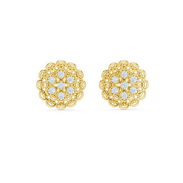 Vintage Floral Filigree Earrings