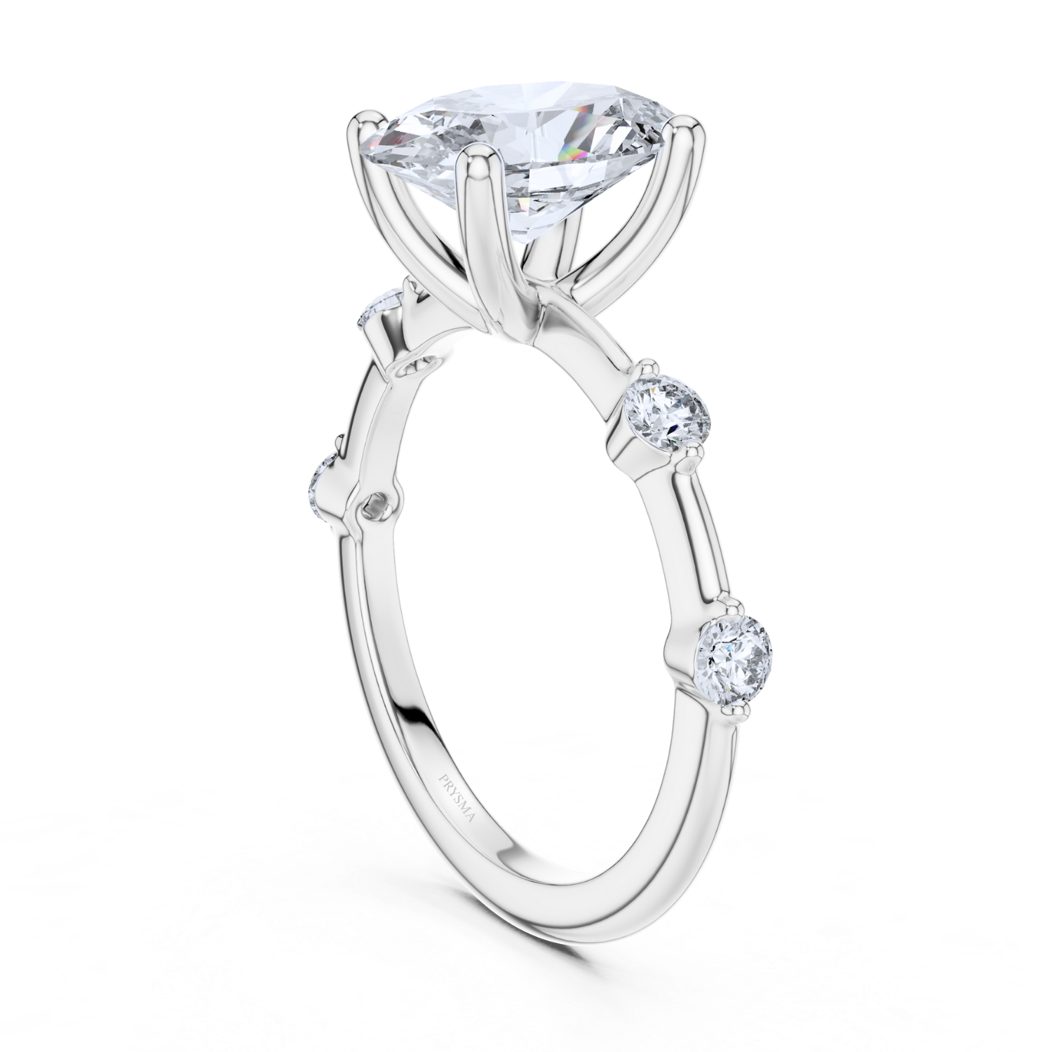 Celestial Elegance Oval Diamond Ring