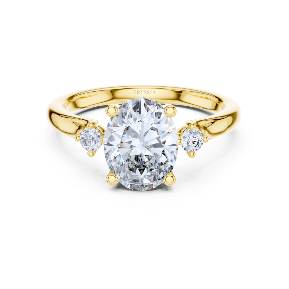 Radiant Trio Oval Diamond Ring
