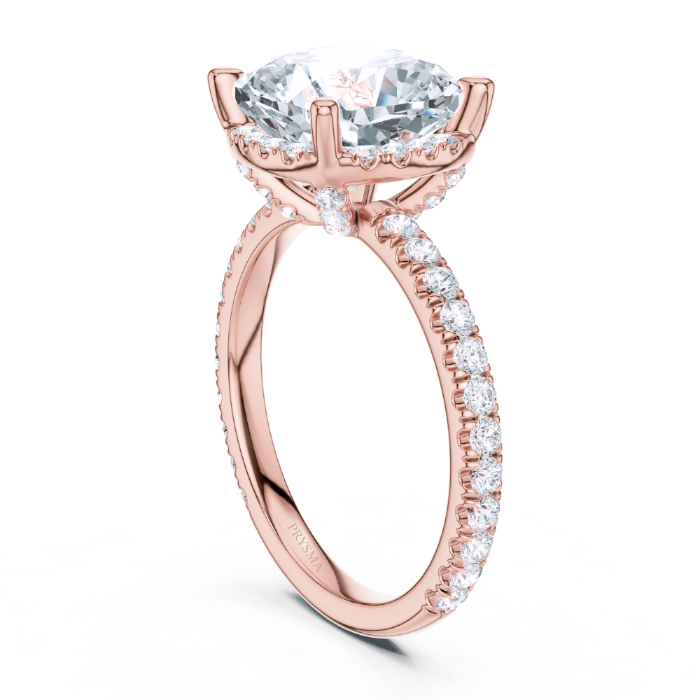 The Regal Cushion Halo Ring