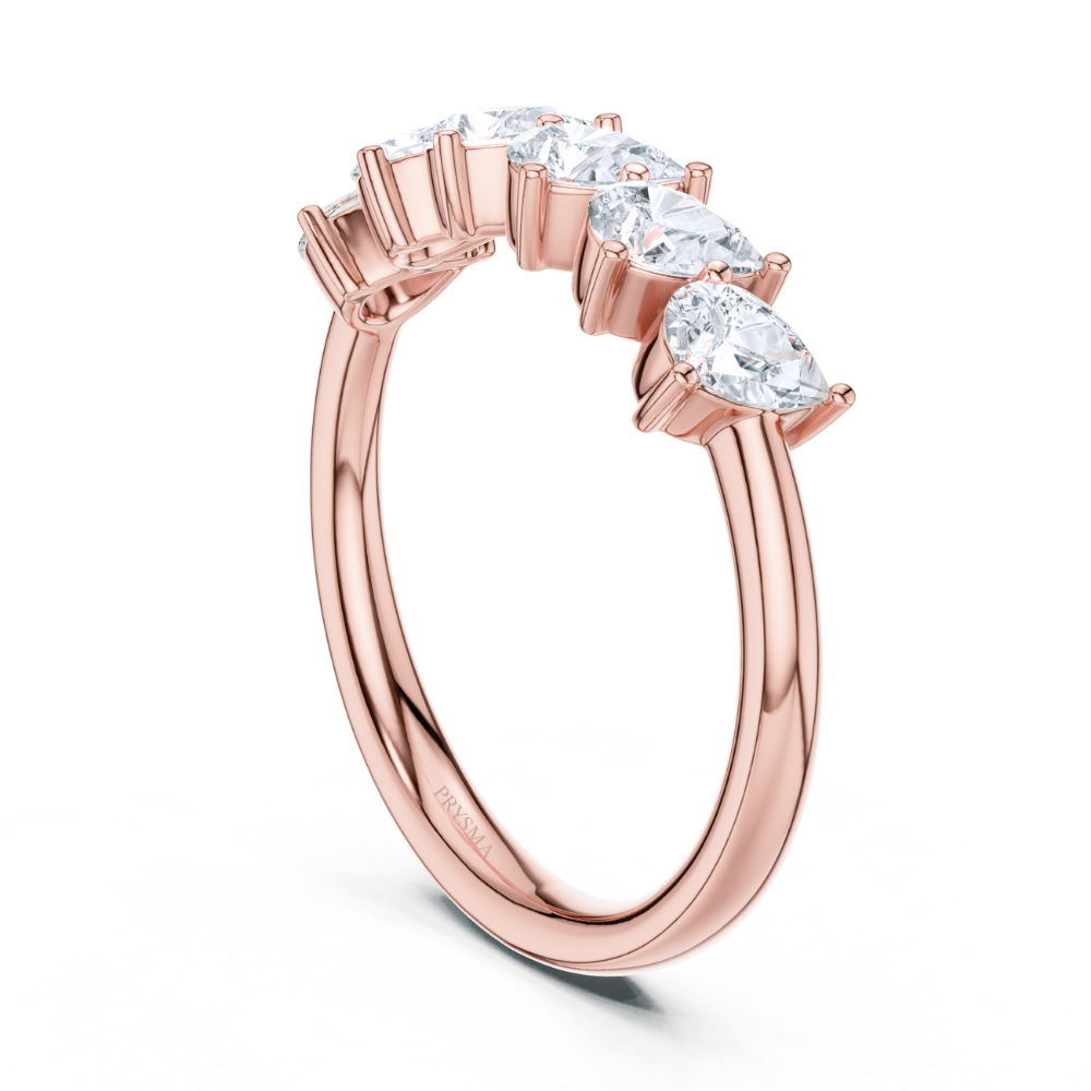 Pear Brilliance Anniversary Ring