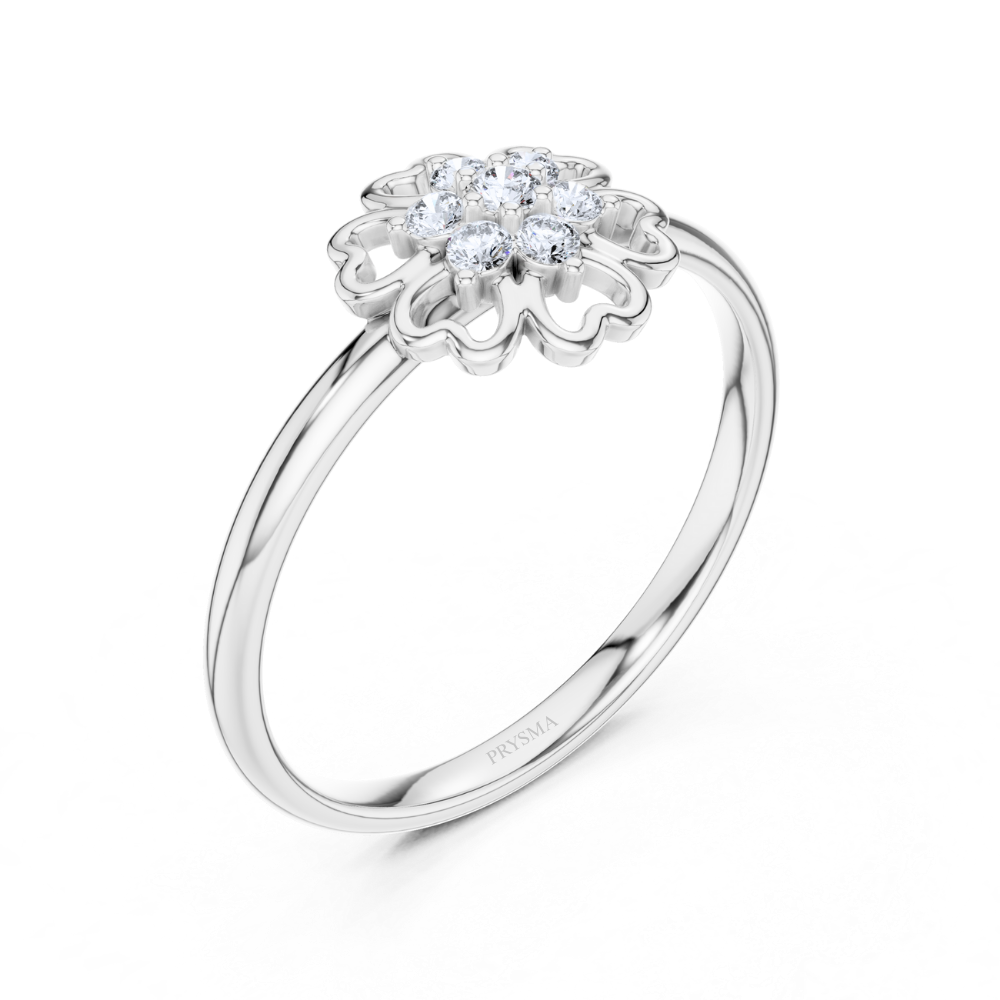 Petal Embrace Diamond Ring