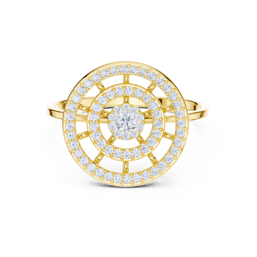 Celestial Halo Diamond Ring