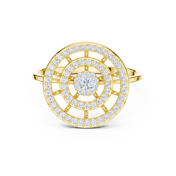 Celestial Halo Diamond Ring