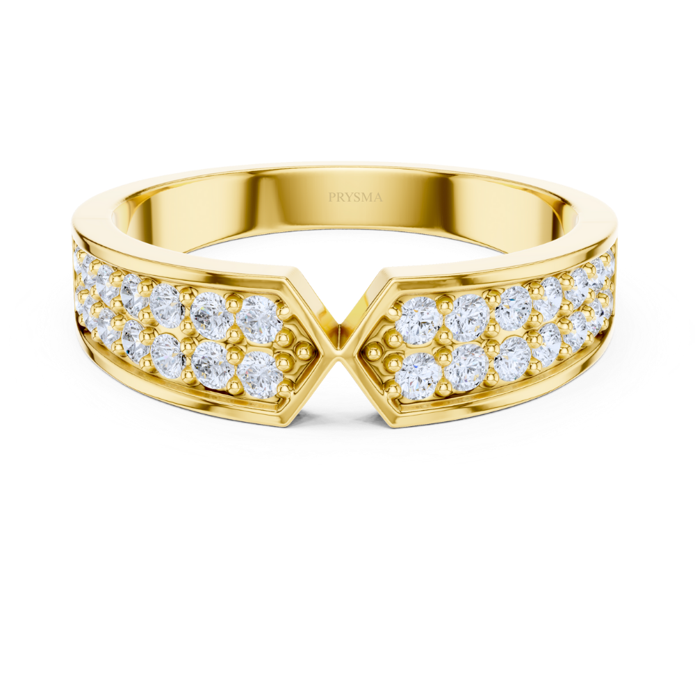 Radiance V-Curve Diamond Ring