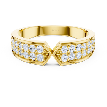 Radiance V-Curve Diamond Ring