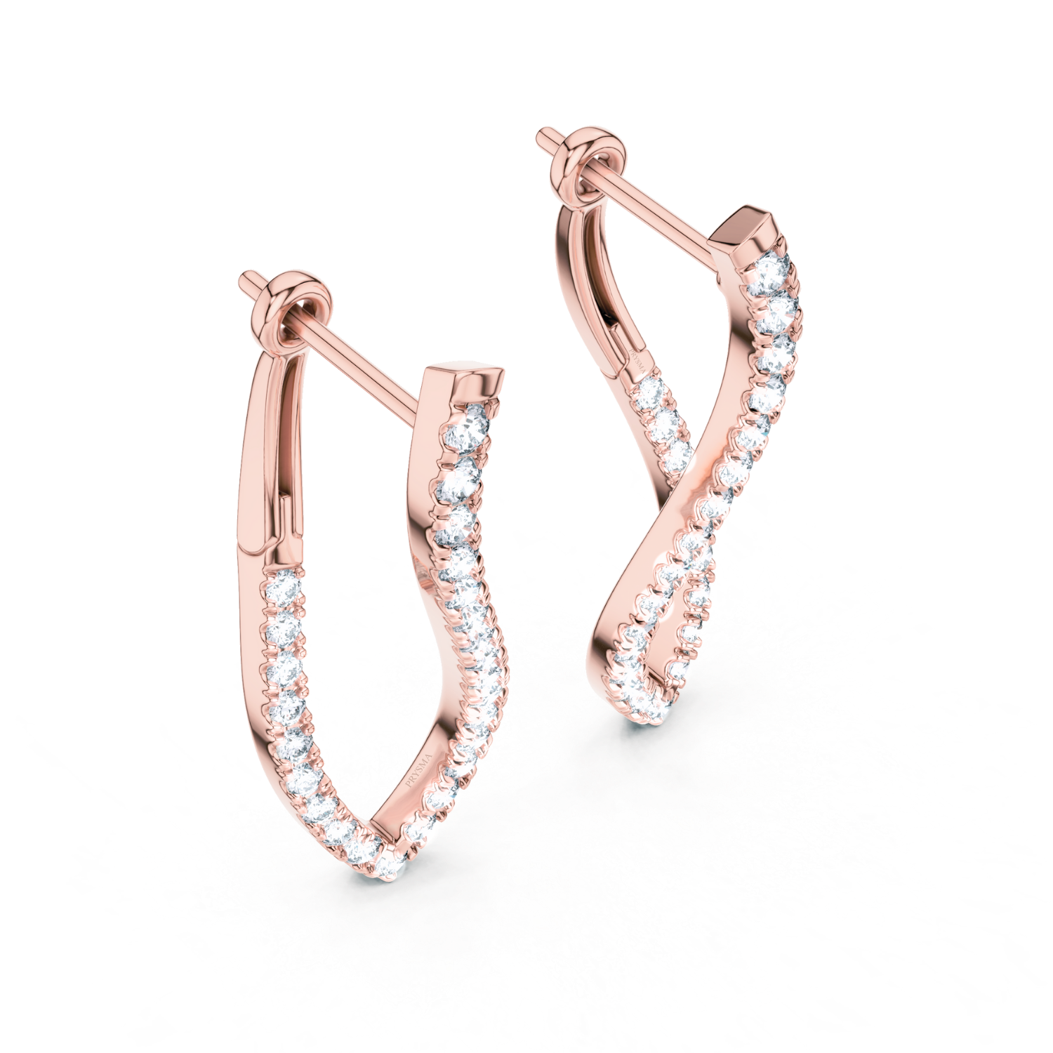Twisted Elegance Diamond Earrings