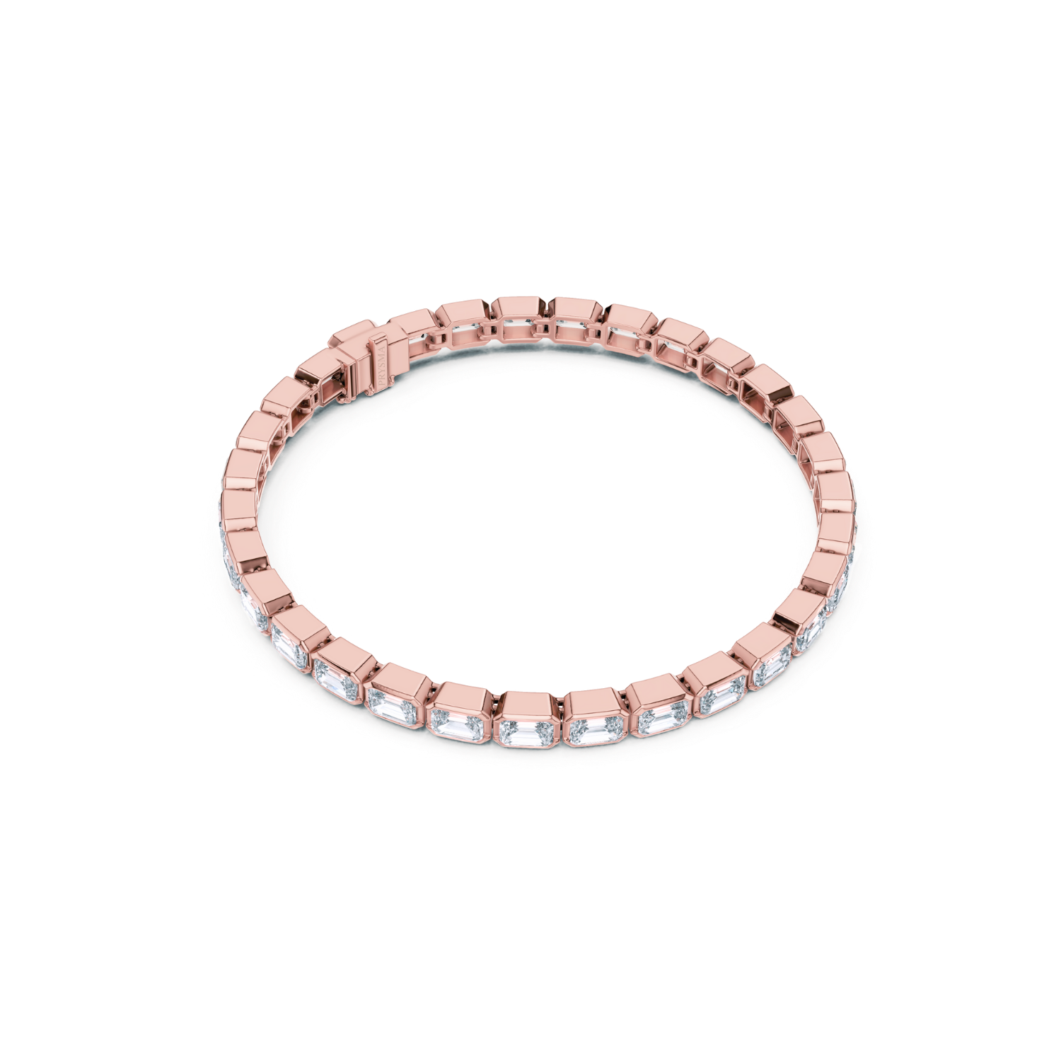 Emerald-Cut Diamond Tennis Bracelet