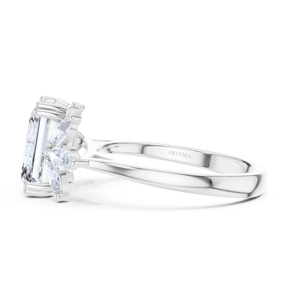 Diamond Blossom Crown Ring