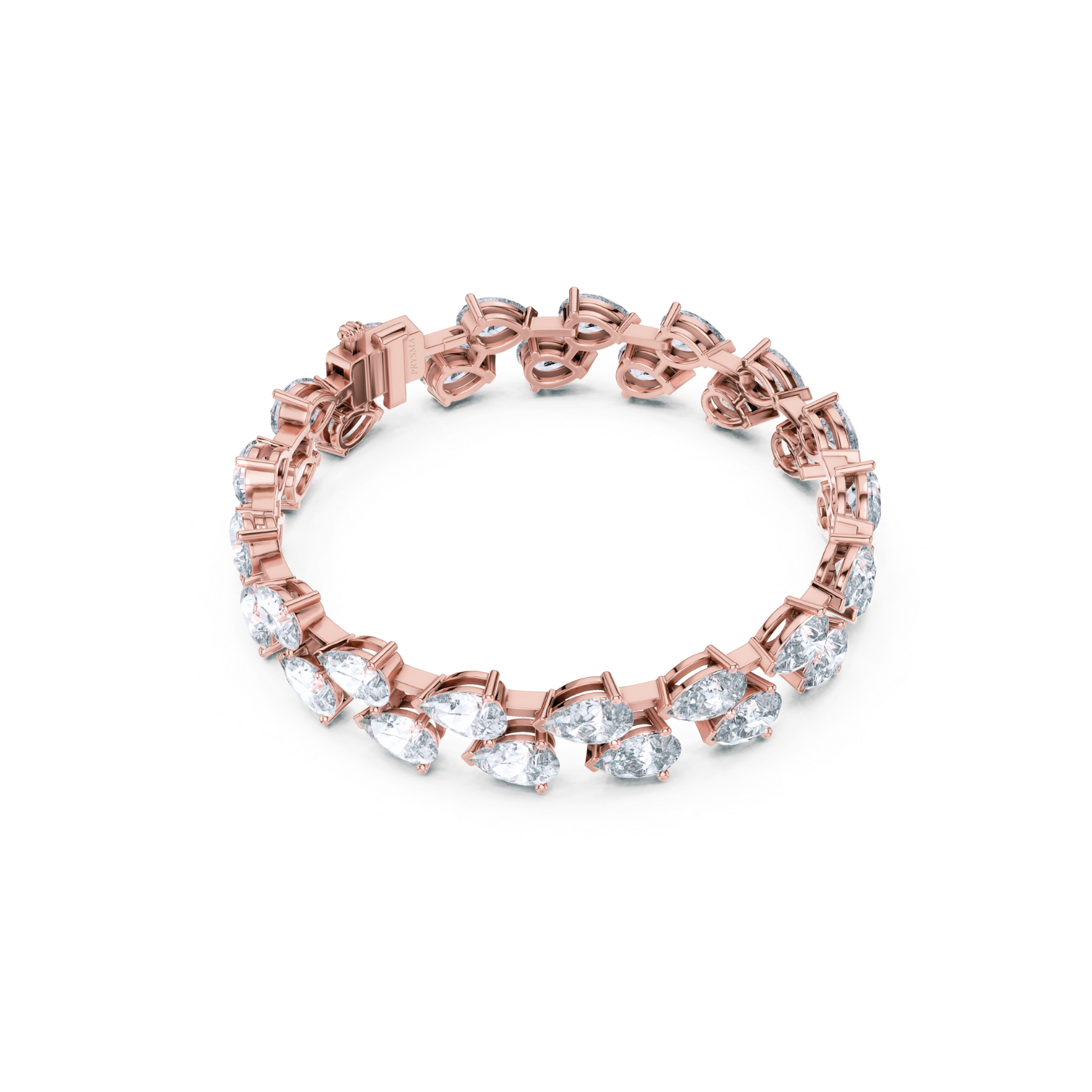Luxe Pear Diamond Eternity Bracelet