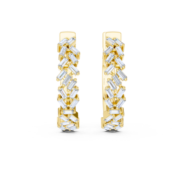 Ethereal Baguette Hoops