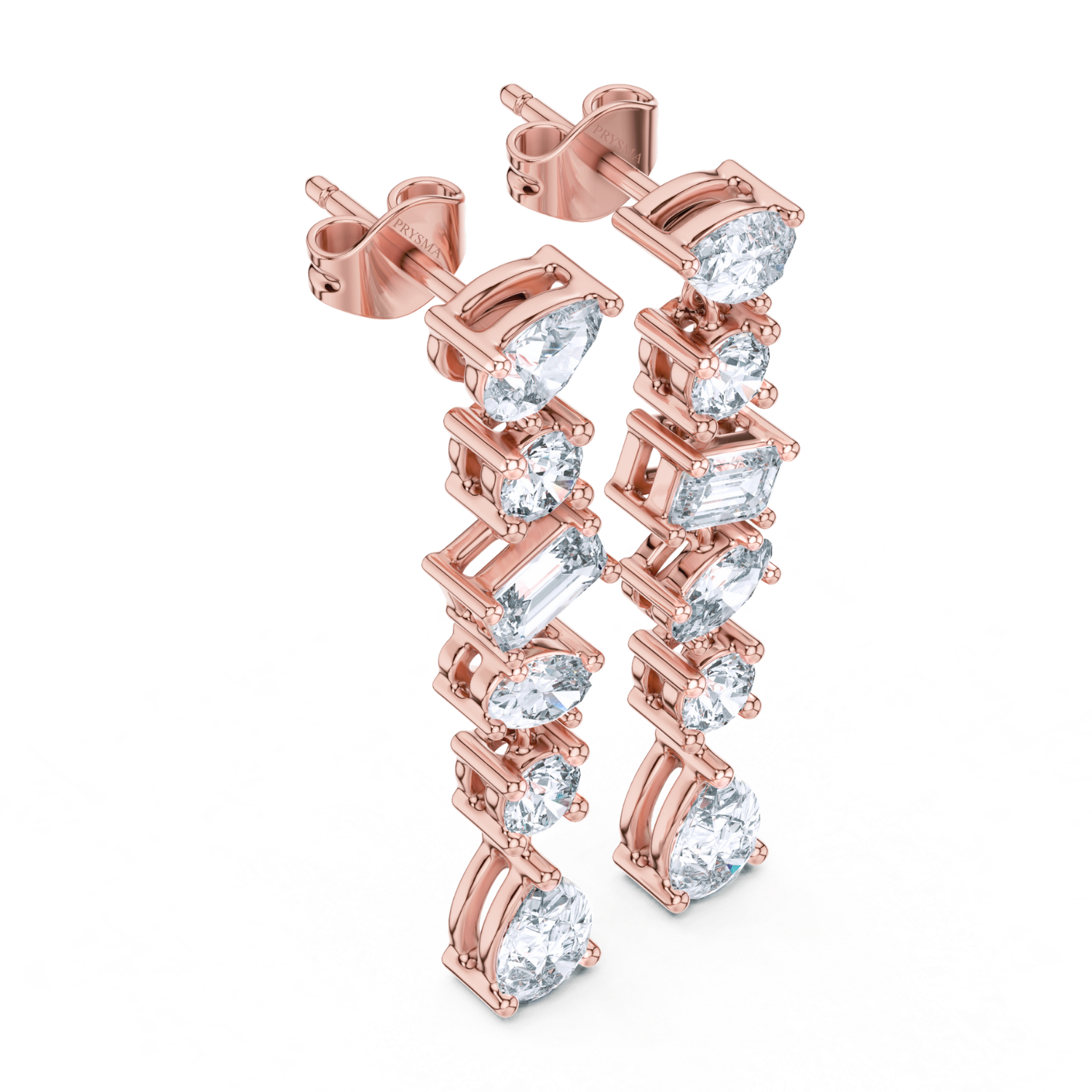 Celestial Multi-Cut Diamond Drop Earrings