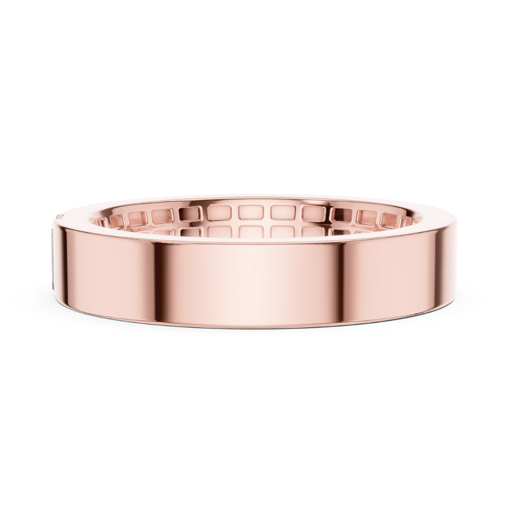 Sleek Brilliance Gold Band Ring