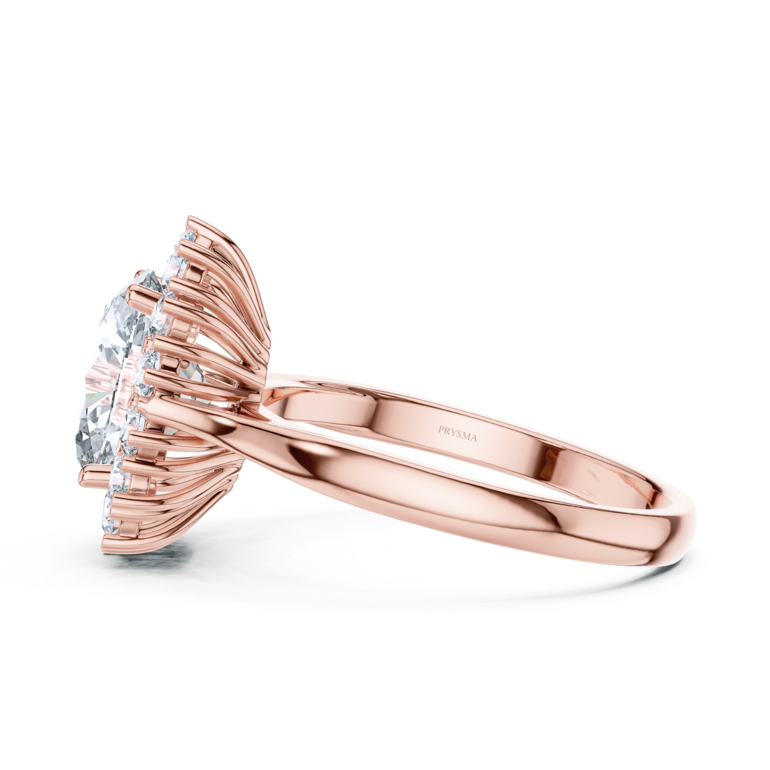 Classic Solitaire Halo Diamond Ring