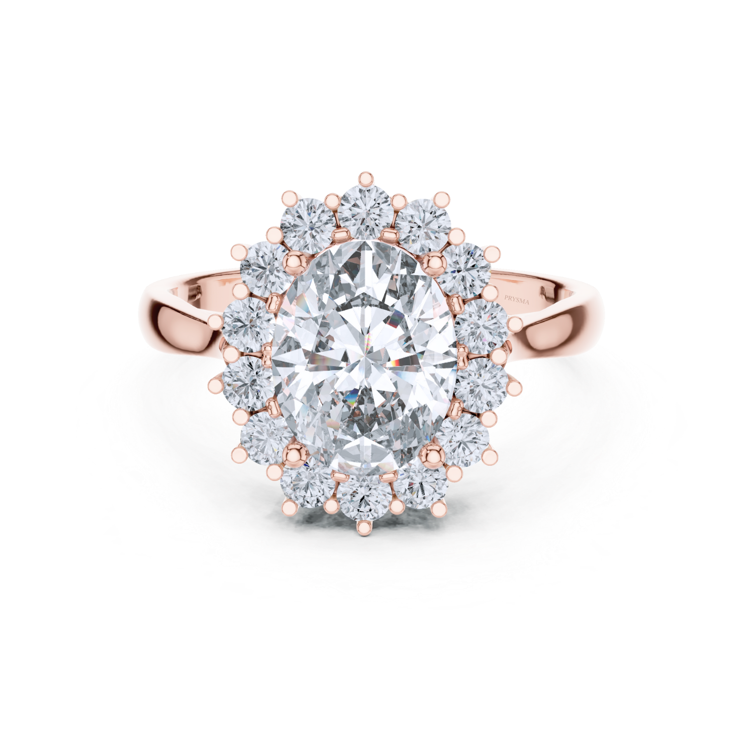 Classic Solitaire Halo Diamond Ring