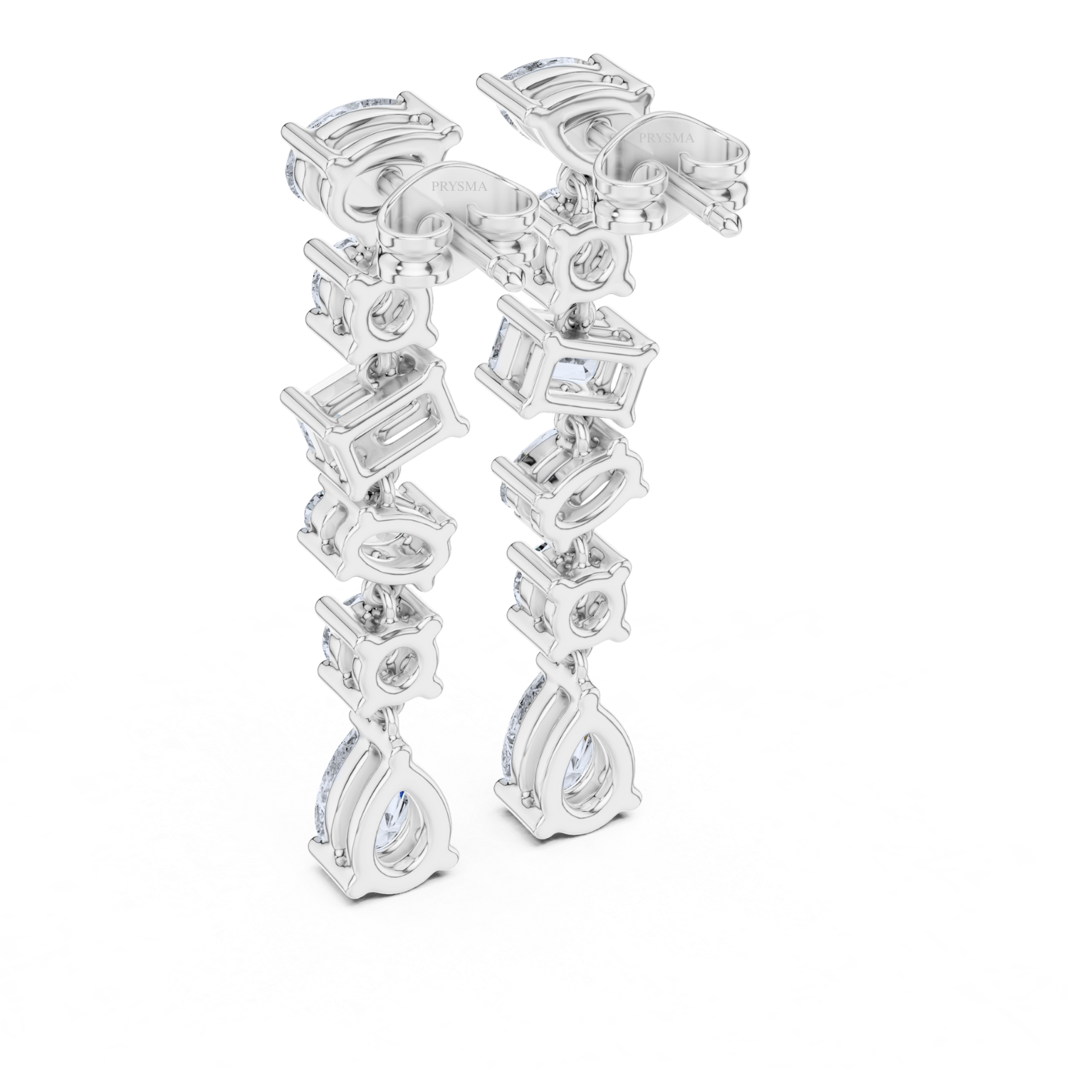 Celestial Multi-Cut Diamond Drop Earrings