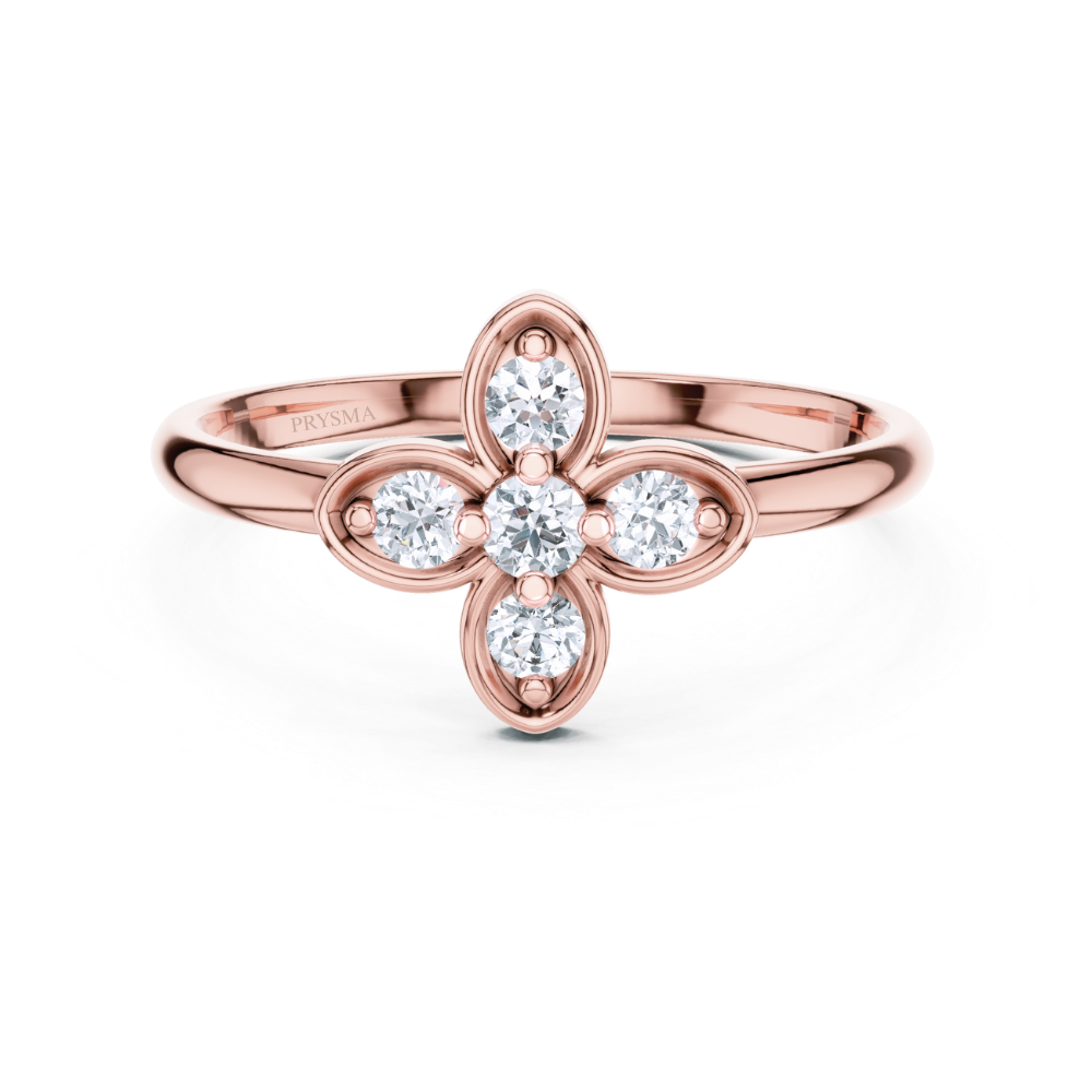Luxe Clover Diamond Ring