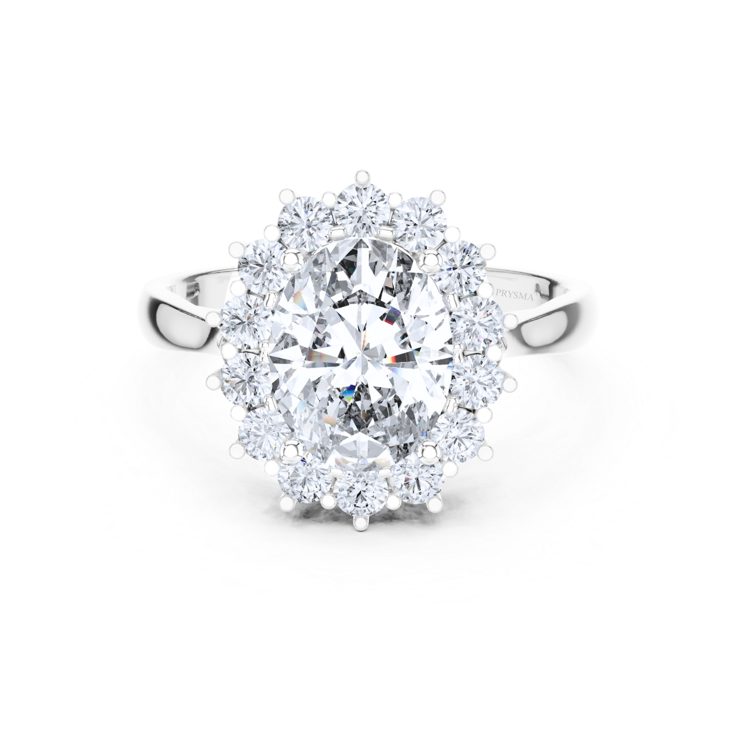 Classic Solitaire Halo Diamond Ring