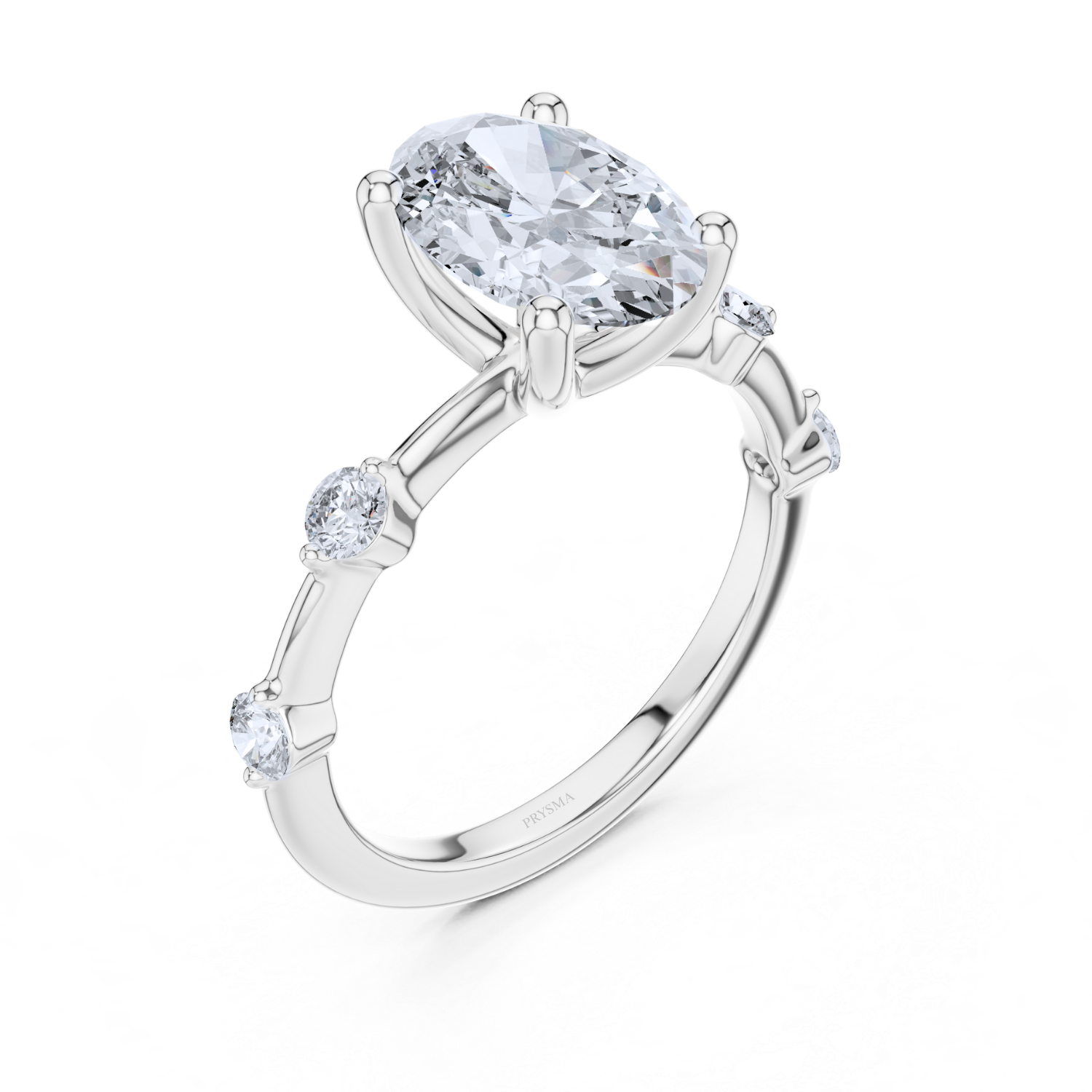Celestial Elegance Oval Diamond Ring