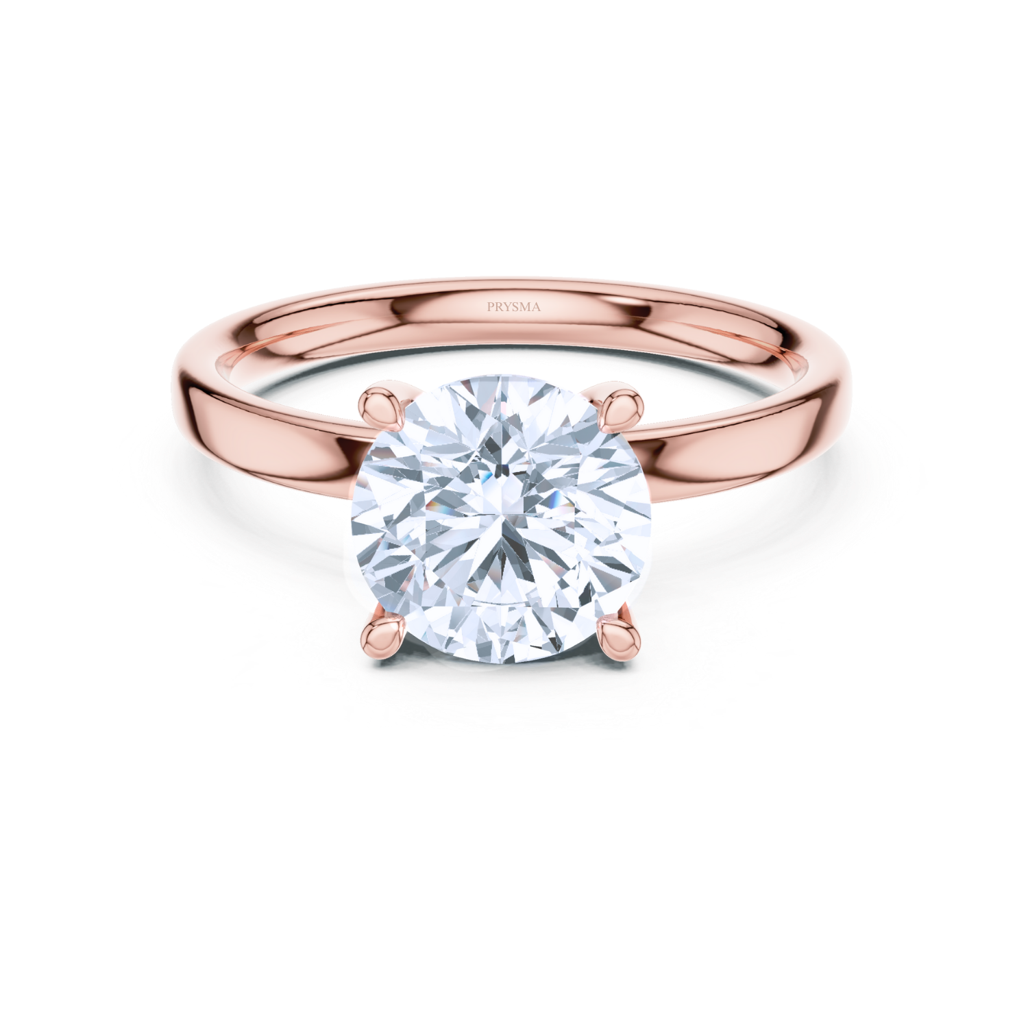 Classic Solitaire Round Cut With Open Cathedral Setting