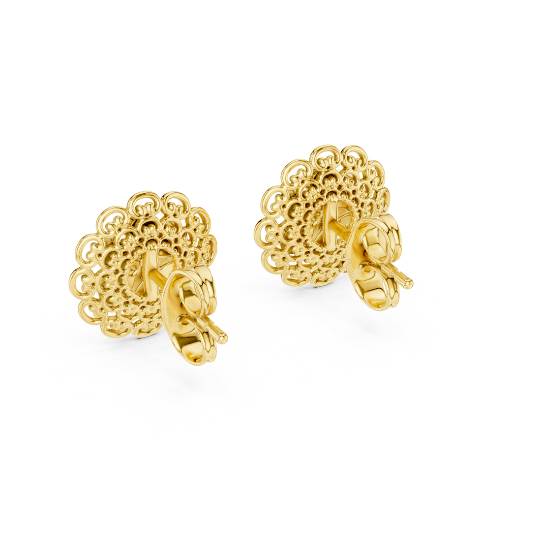 Vintage Floral Filigree Earrings