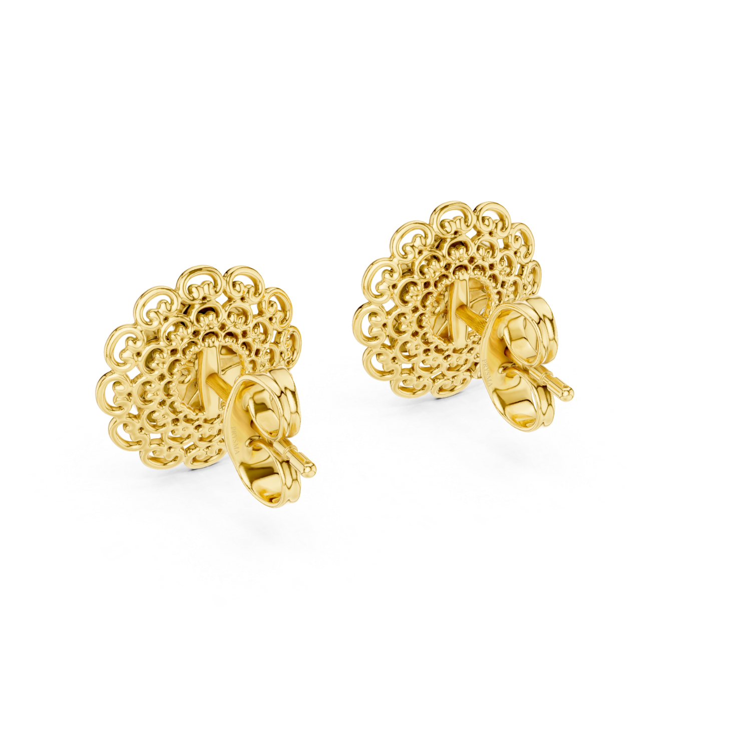Vintage Floral Filigree Earrings