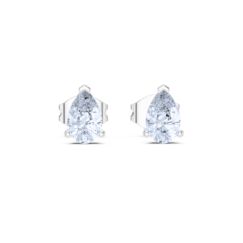 Classic Pear-Shaped Stud Earrings