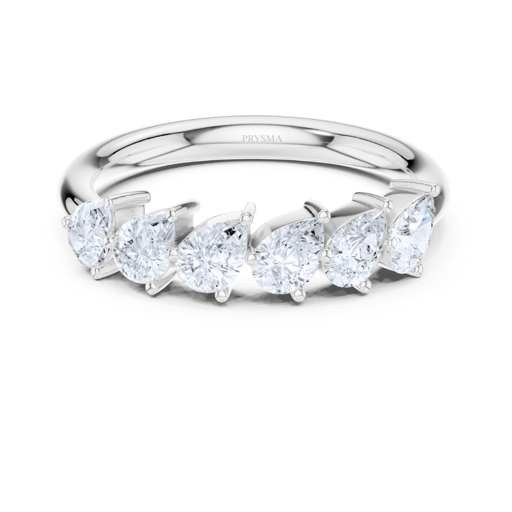 Pear Brilliance Anniversary Ring