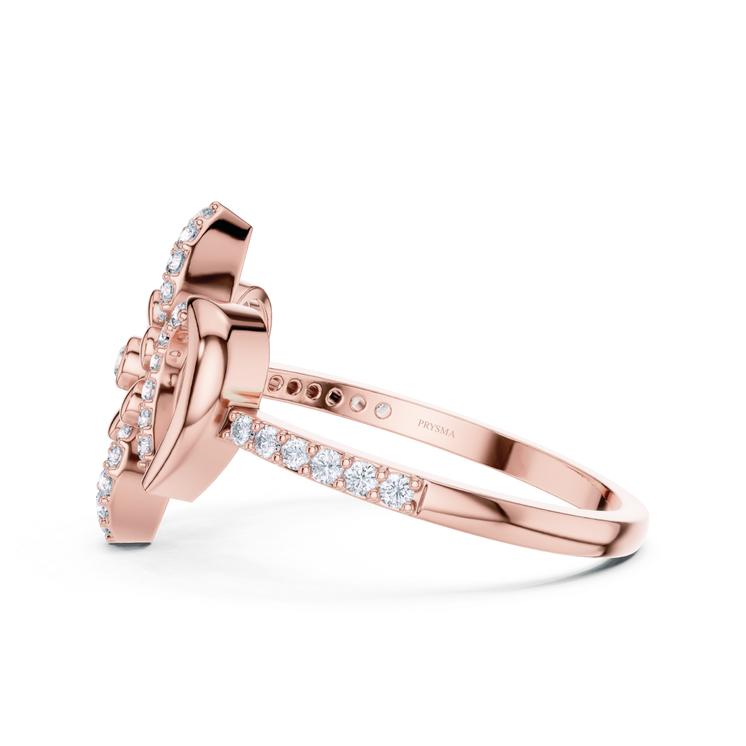 Floral Diamond Bow Ring
