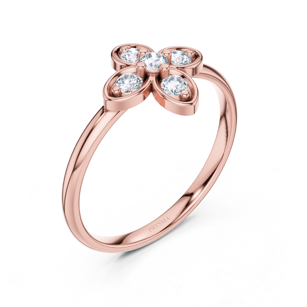 Luxe Clover Diamond Ring
