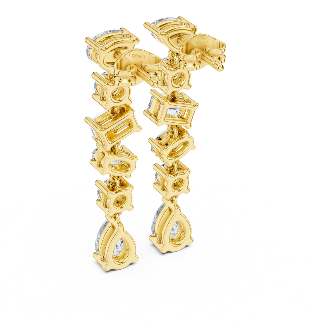 Celestial Multi-Cut Diamond Drop Earrings