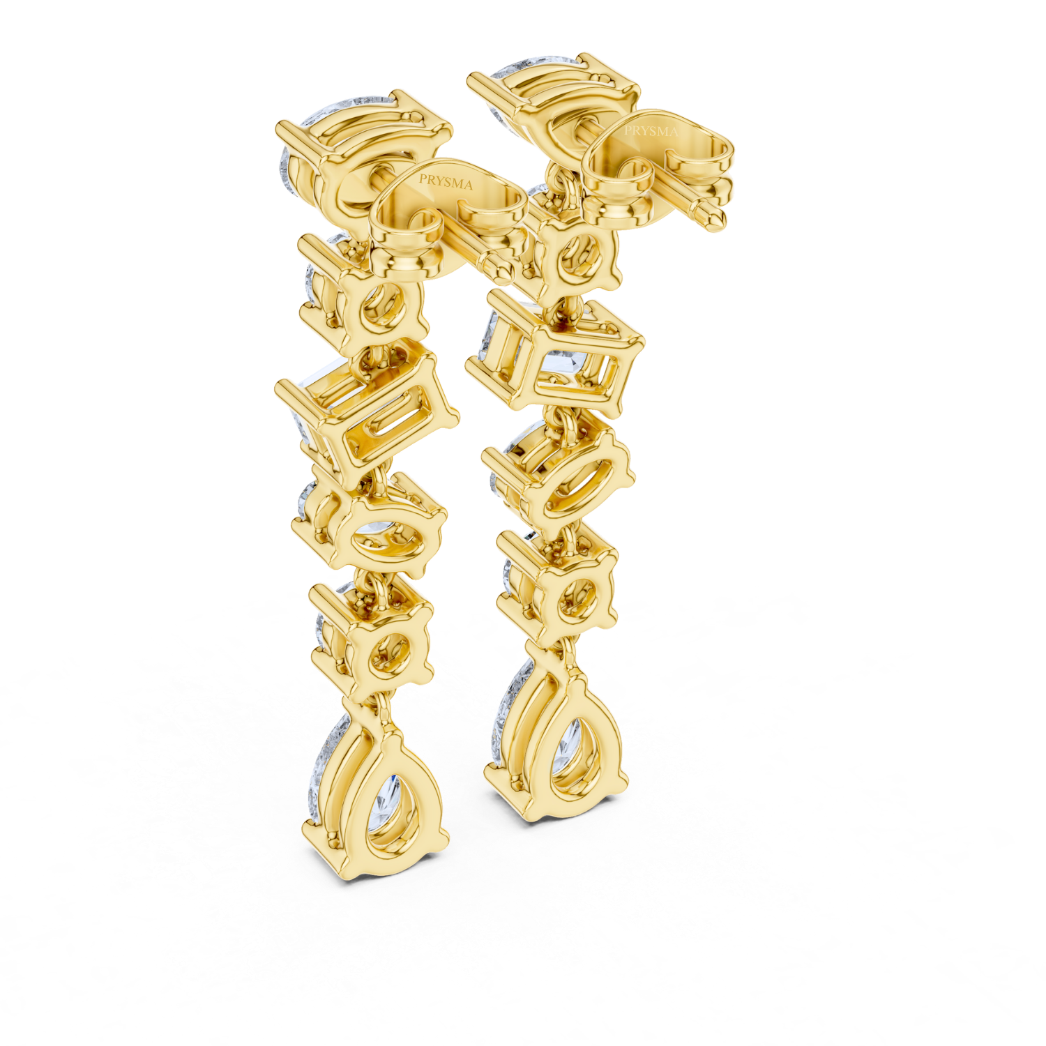 Celestial Multi-Cut Diamond Drop Earrings