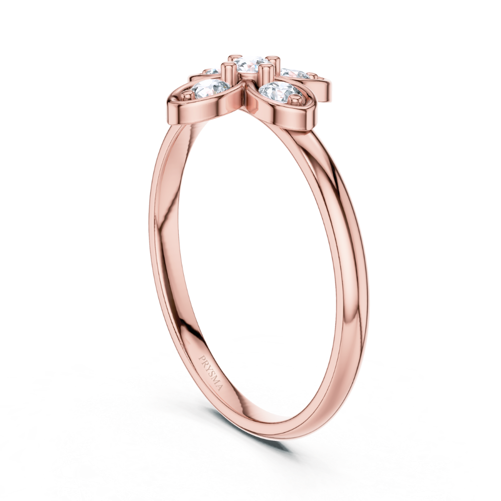 Luxe Clover Diamond Ring