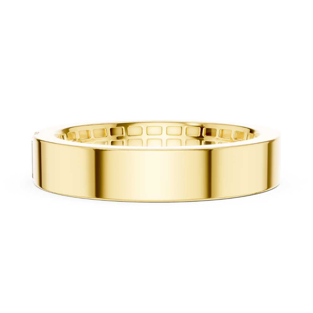 Sleek Brilliance Gold Band Ring