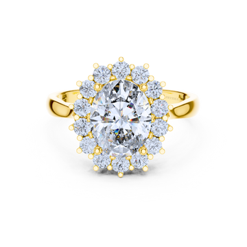 Classic Solitaire Halo Diamond Ring