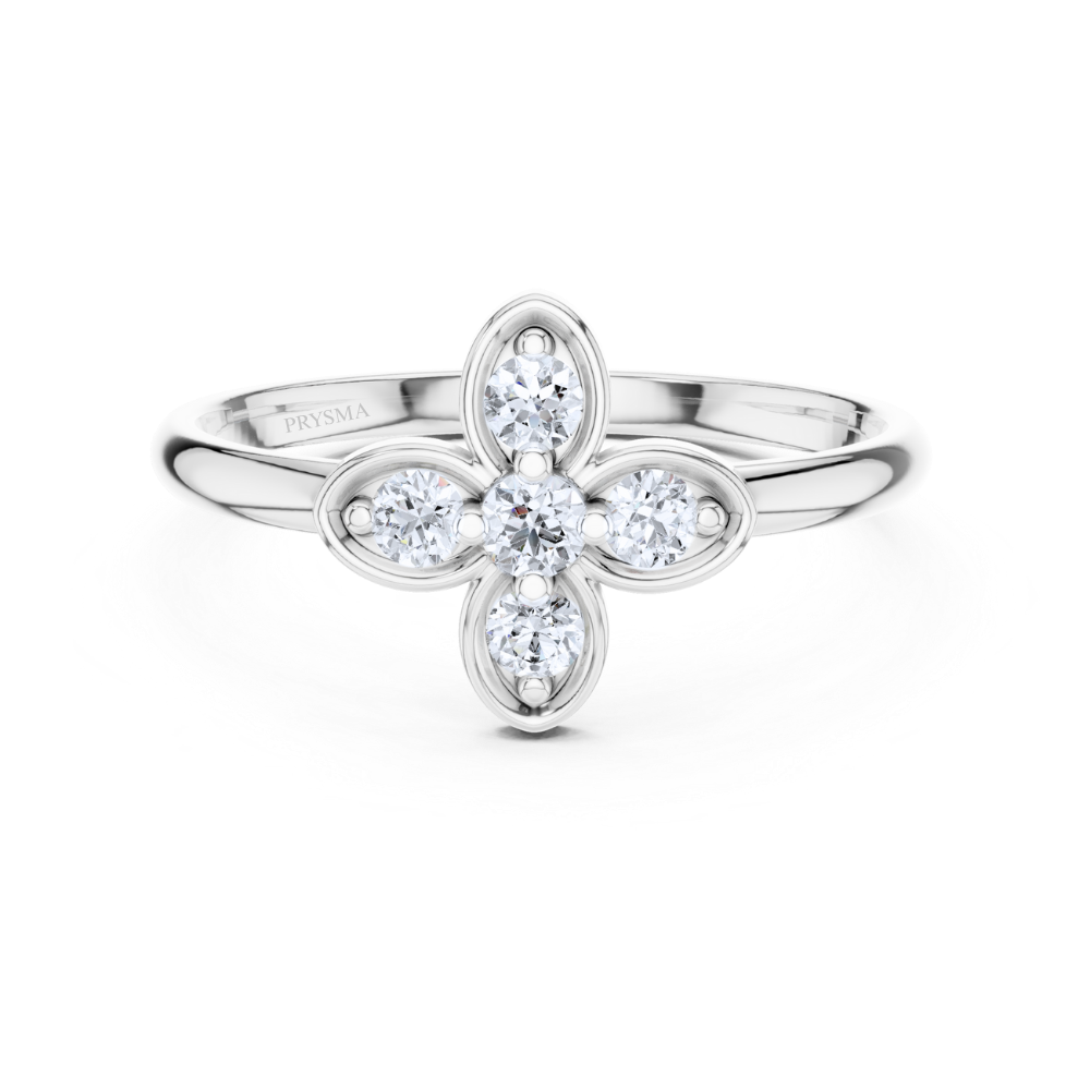 Luxe Clover Diamond Ring
