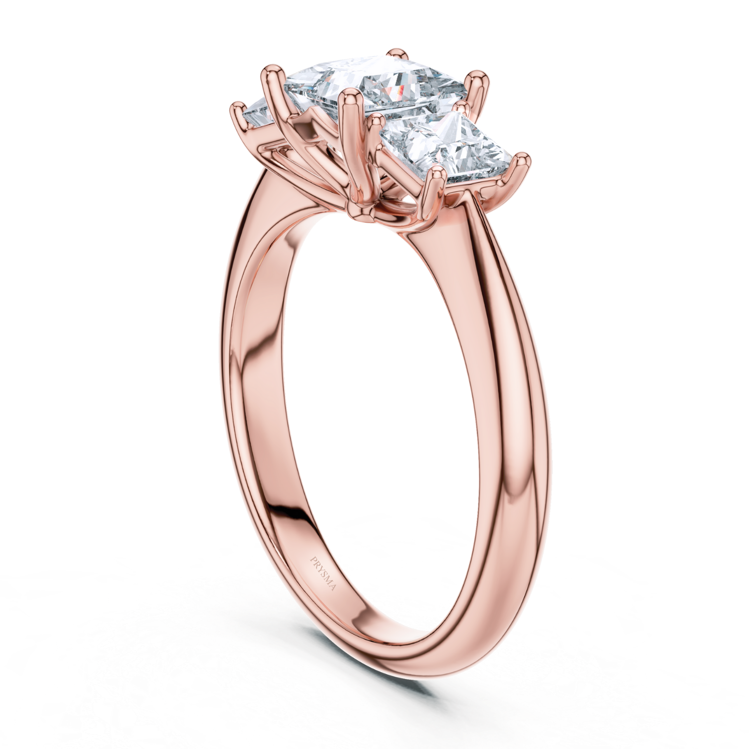 Three-Stone Princess-Cut Diamond