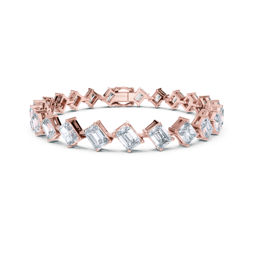 Aurielle Emerald-Cut Diamond Bracelet