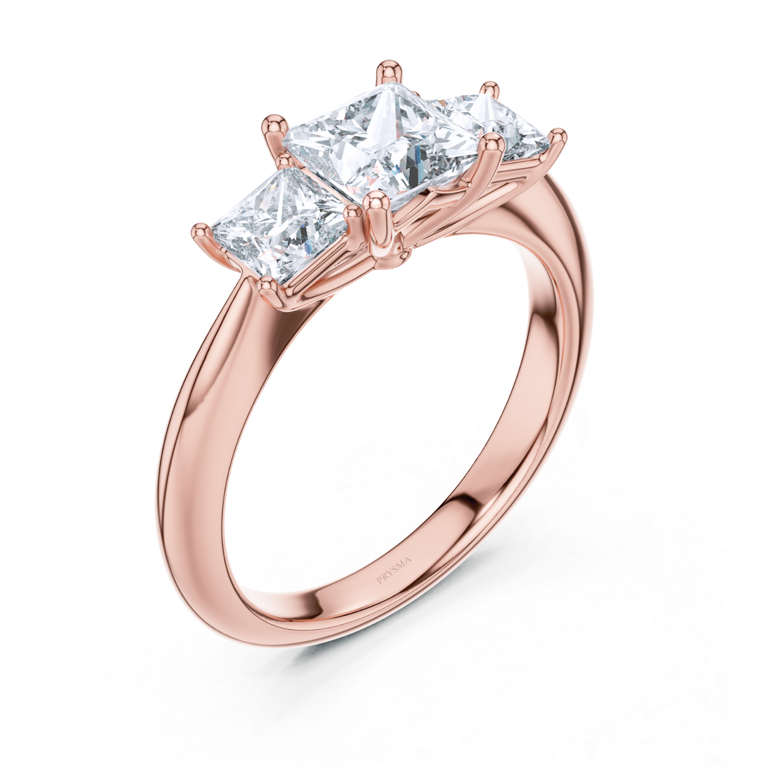Three-Stone Princess-Cut Diamond