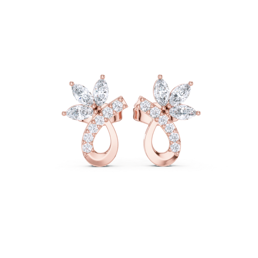 Marquise Radiance Floral Drop Earrings