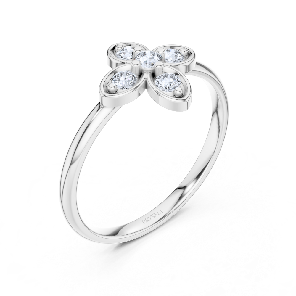Luxe Clover Diamond Ring