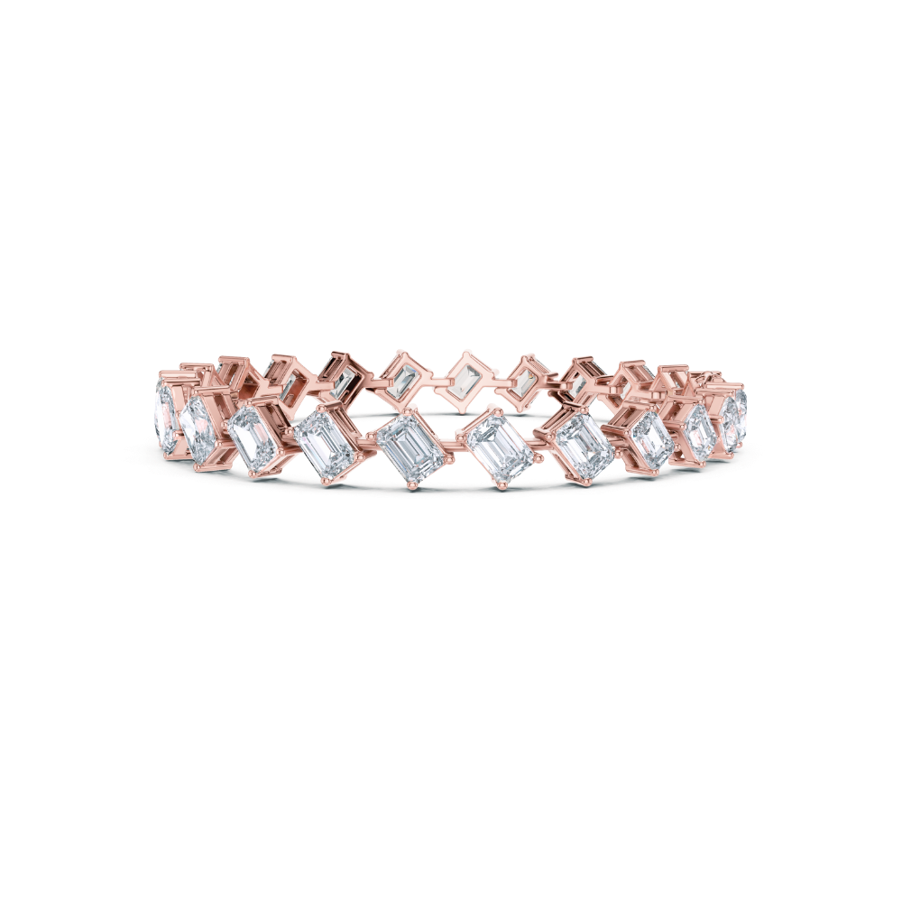 Aurielle Emerald-Cut Diamond Bracelet
