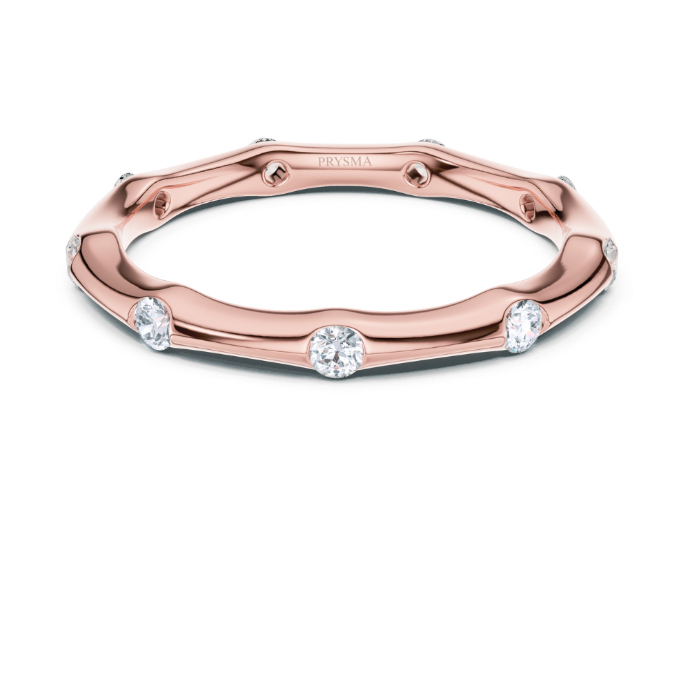 Celeste Diamond Bezel Stacking Ring