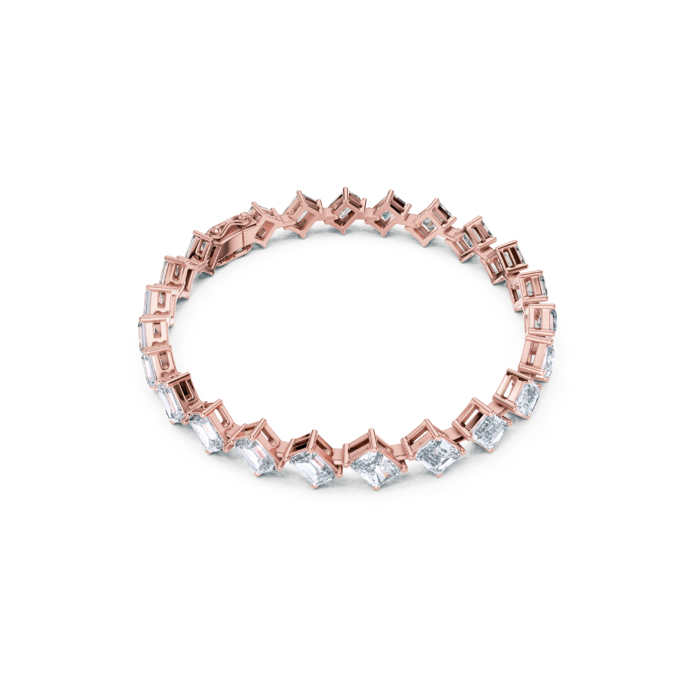 Aurielle Emerald-Cut Diamond Bracelet